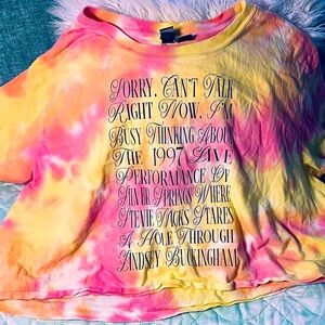 Volcom Tie Dyed Fleetwood Mac Crop Top